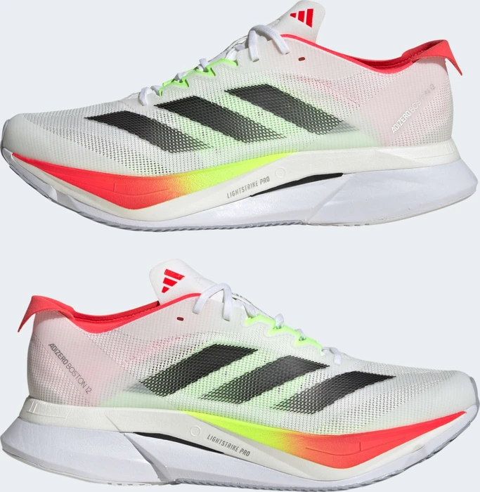 adidas Adizero Boston 12 cloud white/core black/lucid red (Herren)