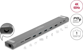 DeLOCK USB Type-C Slim Dockingstation 4K, USB-C 3.0 [Buchse] (87895)