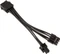 Akasa 8-Pin ATX Buchse auf 4/8-Pin ATX Stecker + 4-Pin ATX Stecker, Adapterkabel, 150mm Vorschaubild