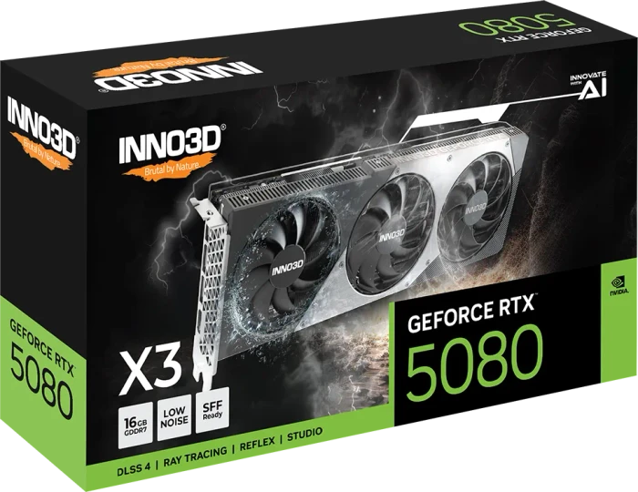 INNO3D GeForce RTX 5080 X3, 16GB GDDR7, HDMI, 3x DP