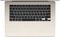 Apple MacBook Air 15", Starlight, M3 - 8 Core CPU / 10 Core GPU, 8GB RAM, 256GB SSD, DE [2024] Vorschaubild