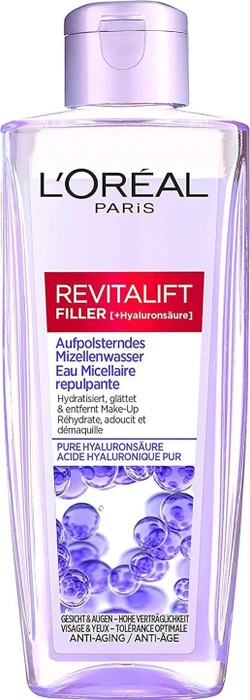 L'Oréal Revitalift Filler Hyaluronsäure Aufpolsterndes Mizellenwasser, 200ml