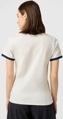 Wrangler Ringer T-Shirt kurzarm vintage white (Damen)