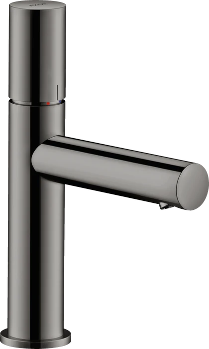 Hansgrohe Axor Uno Waschbeckenarmatur 110 mit Zerogriff und Ablaufgarnitur polished black chrome