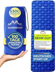 Alpenwert Ultraleichte Isomatte blau