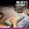 Cooler Master MK770, Macaron, LEDs RGB, hot-swap, Kailh Box V2 WHITE, USB/Bluetooth, US Vorschaubild