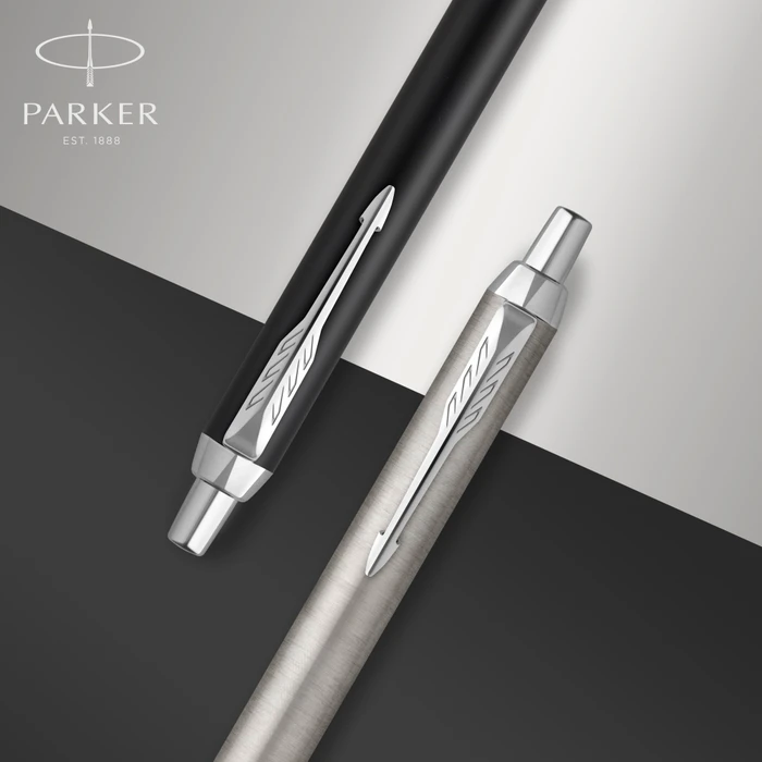 Parker IM Kugelschreiber stainless steel lacquer/chrome trim, Geschenkbox