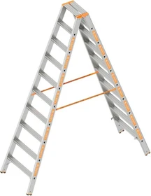 Layher Topic 1043 Alu 2-tlg. Stehleiter, 2x 10 Stufen