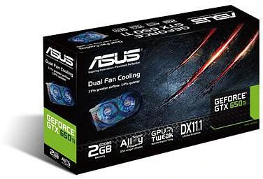 ASUS GeForce GTX 650 Ti, GTX650TI-2GD5, 2GB GDDR5, VGA, 2x DVI, HDMI