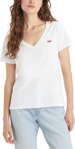 Levi's The Perfect V-Neck T-Shirt kurzarm weiß (Damen)