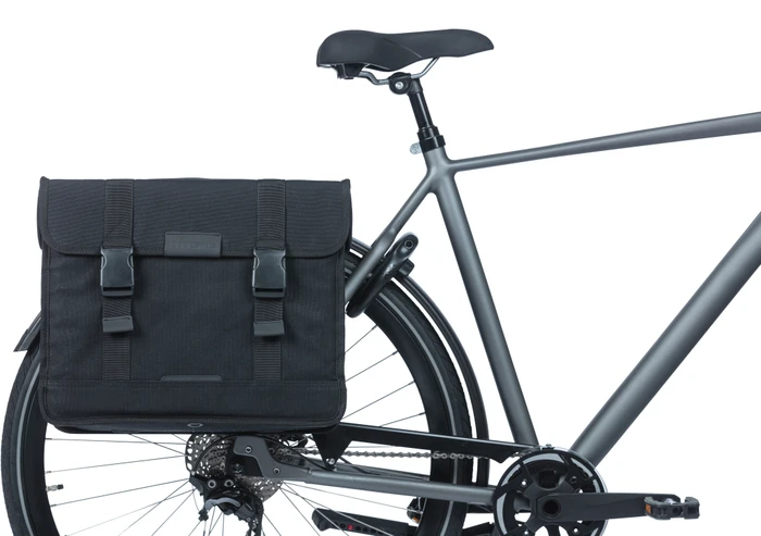 Basil Kavan Eco Classic Doppeltasche Gepäcktasche schwarz