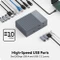 Targus HyperDrive GEN2 14-Port Thunderbolt 3 Docking Station, Multiport-Adapter, grau, Thunderbolt 3 [Buchse] Vorschaubild