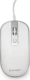 Gembird Optical Mouse 4B-06 weiß/silber, USB (MUS-4B-06-WS)