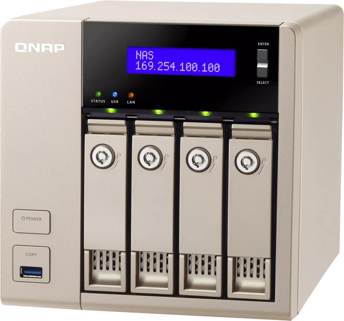 QNAP TVS-463, 4GB RAM, 2x RJ-45 1000Base-T, 5x USB-A 3.0