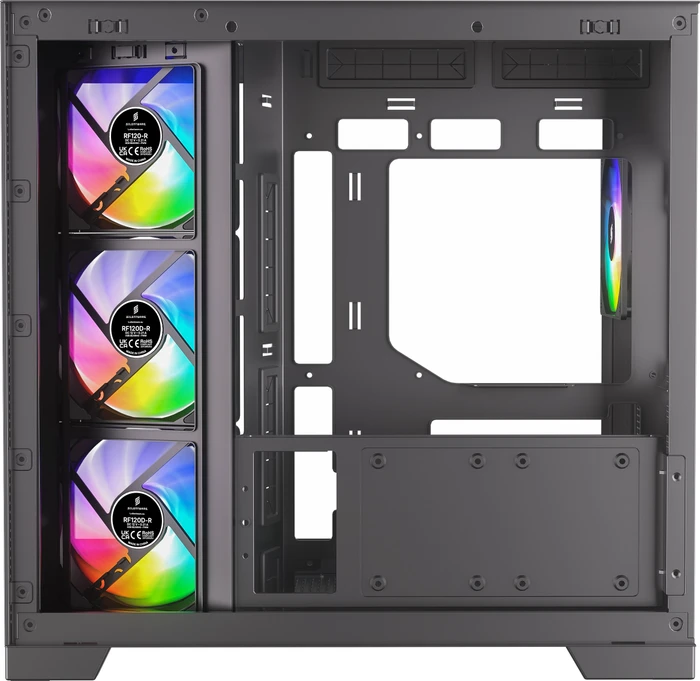 Silentware View A-RGB Black, Glasfenster