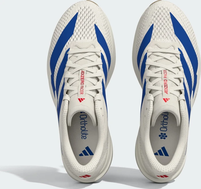 adidas Adizero Pacer core white/royal blue/pure ruby (Herren)