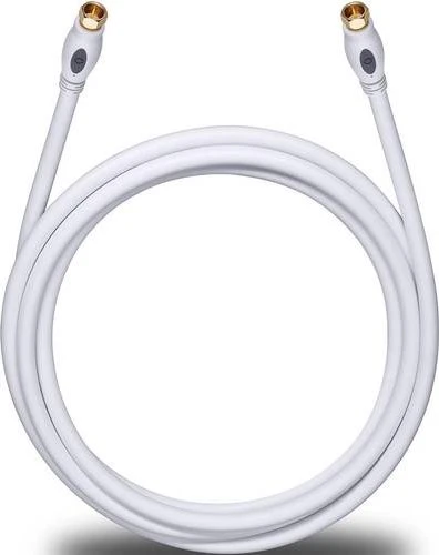 Oehlbach Transmission Plus S 750 F-Plug Antennenkabel weiß 7.5m