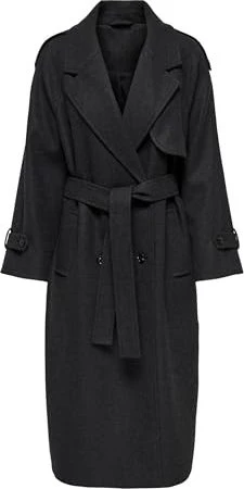 ONLY Dear-Trillion Mantel dark grey melange (Damen)