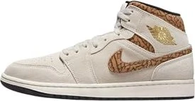 Nike Air Jordan 1 Mid SE light orewood brown/white/light british tan/metallic gold (Herren)