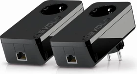 devolo dLAN pro 1200+ Starter Kit schwarz, HomePlug AV2, RJ-45, 2er-Pack