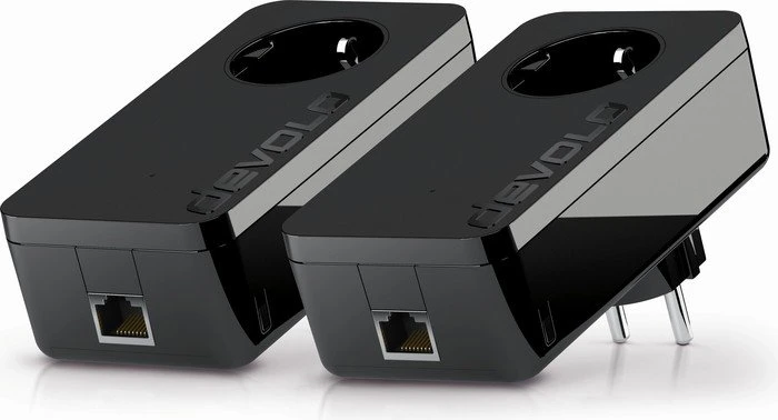 devolo dLAN pro 1200+ Starter Kit schwarz, HomePlug AV2, RJ-45, 2er-Pack