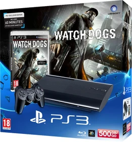 Sony PlayStation 3 Super Slim - 500GB Watch Dogs Bundle schwarz