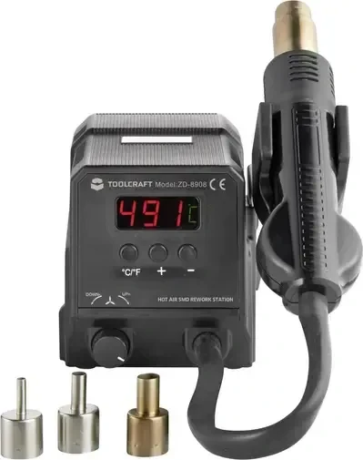Toolcraft ZD-8908 SMD Rework Station Elektro-Heißluftgebläse, stationär