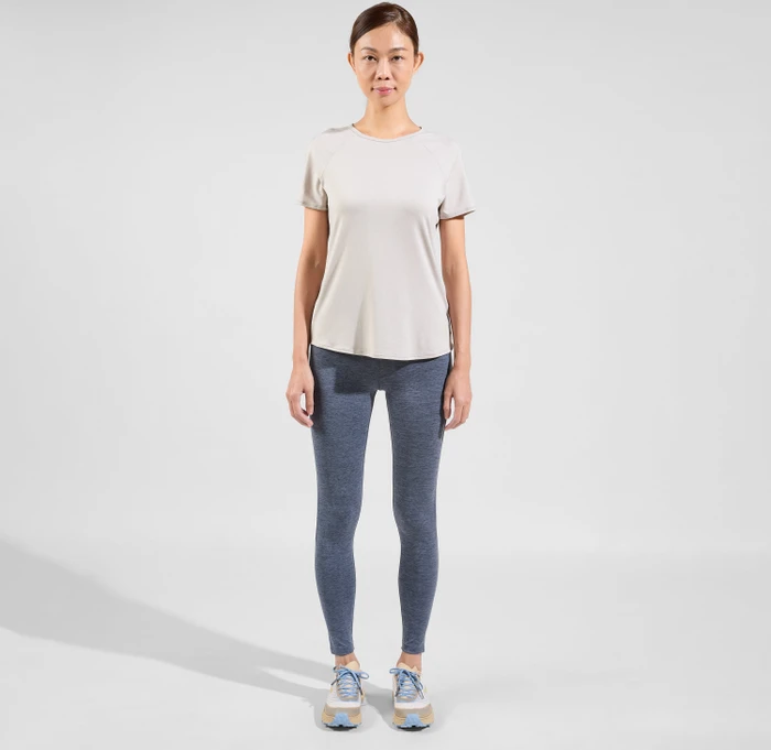 Odlo Active 365 Funktionsshirt kurzarm silver cloud melange (Damen)