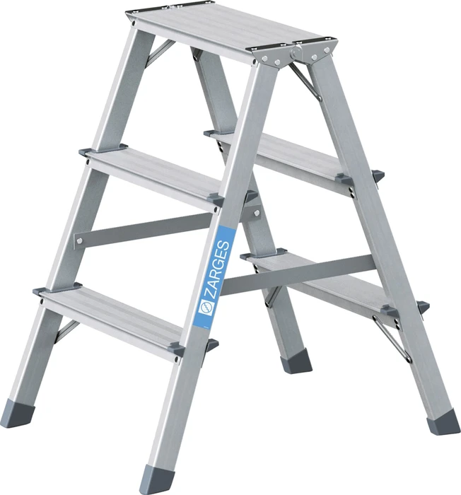 Zarges Scana B Alu 2-tlg. Stehleiter, 2x 3 Stufen