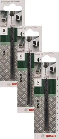 Bosch DIY HSS-R Spiralbohrer, 6x57x93mm, 1 Stück