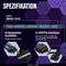 EZDIY-FAB 12VHPWR Kabel, 16-Pin PCIe Verlängerungskabel, 16-Pin PCIe 5.0 12VHPWR Buchse auf 16-Pin PCIe 5.0 12VHPWR Stecker, 16AWG, violett/grün, 30cm Vorschaubild