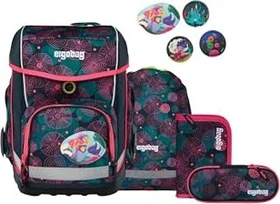 Ergobag Cubo KorallBär 2025 Schulrucksack-Set, 5-tlg.