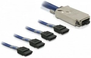 DeLOCK InfiniBand [SFF-8470] auf 4x SATA Kabel, 1m