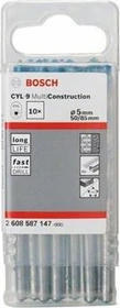 Bosch Professional CYL-9 MultiConstruction Mehrzweckbohrer, 5x50x85mm, 10 Stück