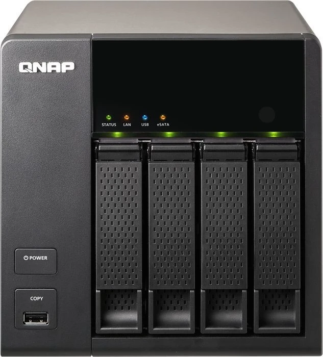 QNAP Turbo Station TS-420, 512MB RAM, 2x RJ-45 1000Base-T, 2x USB-A 3.0