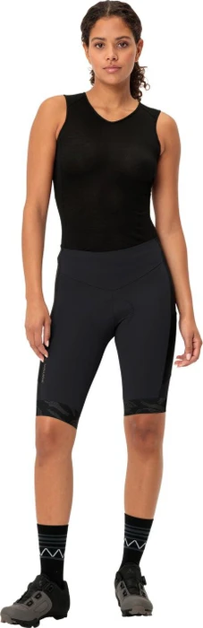 Vaude Kuro Tights II Fahrradhose kurz schwarz (Damen)