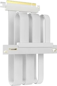 Glotrends Riser Kabel, gewinkelt, PCIe 5.0, 400mm, weiß