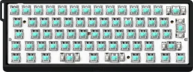Wooting 60HE v2, Barebone Tastatur + HE Switch Set (Lekker Tikken Medium), ohne Tastenkappen, schwarz, ISO