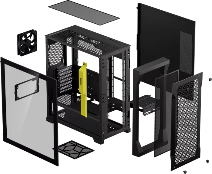 Gamdias Athena P1 Lite, Glasfenster