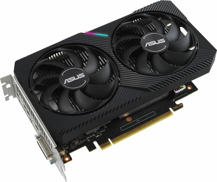 ASUS Dual GeForce GTX 1650 Mini, DUAL-GTX1650-4GD6-MINI, 4GB GDDR6, DVI, HDMI, DP