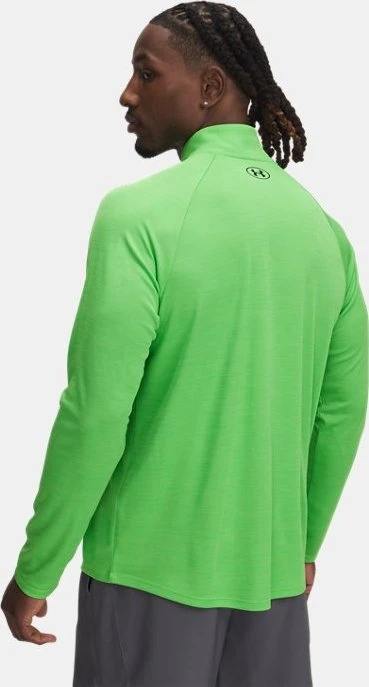 Under Armour Tech Textured Funktionsshirt langarm cyber green/black (Herren)