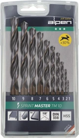 Alpen Sprint Master TM 10 HSS DIN338 Metallbohrer-Sortiment, 10-tlg.