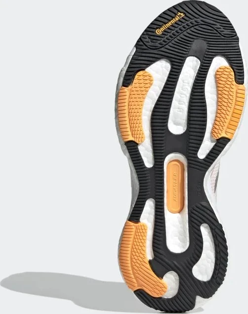 adidas Solar Glide 5 core white/silver metallic/light flash orange (Damen)