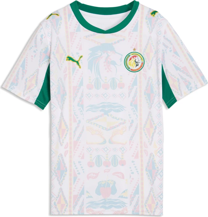 Puma FIFA WM 2026 Senegal Heimtrikot kurzarm puma white/wild green (Junior)