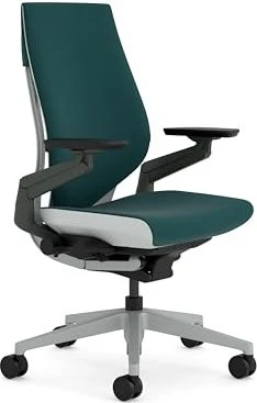 Steelcase Gesture Bürostuhl mit Armlehnen, türkis