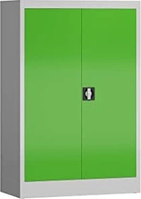 Lüllmann ClassiX Metallschrank, 3 OH, grau/blau, Metallschrank