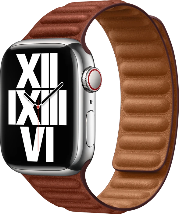 Apple Lederarmband mit Endstück M/L für Apple Watch 41mm Umbra