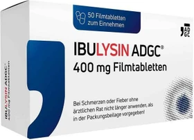Zentiva Ibulysin ADGC 400mg Filmtabletten, 50 Stück