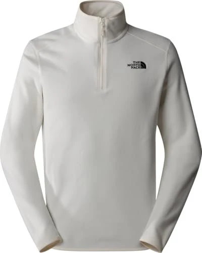 The North Face 100 Glacier Fleece 1/4 Zip Funktionsshirt langarm white dune (Herren)
