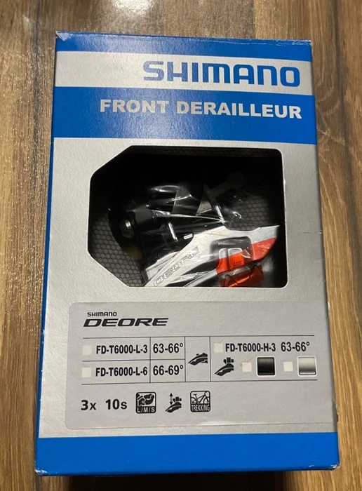 Shimano Deore FD-T6000 3-fach 10s Umwerfer Schelle (Bottom Swing) 34.9mm